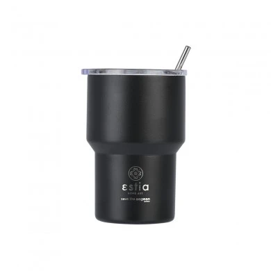 INSULATED MUG LITE SAVE THE AEGEAN 400ml MIDNIGHT BLACK