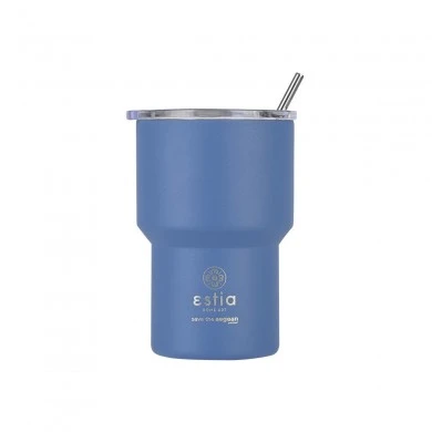 INSULATED MUG LITE SAVE THE AEGEAN 400ml DENIM BLUE