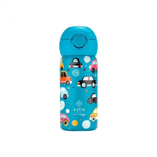 INSULATED KIDS BOTTLE  WONDER BOTTLE SAVE THE AEGEAN 350ml CARS