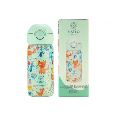 INSULATED KIDS BOTTLE  WONDER BOTTLE SAVE THE AEGEAN 350ml FELINE FOLIAGE