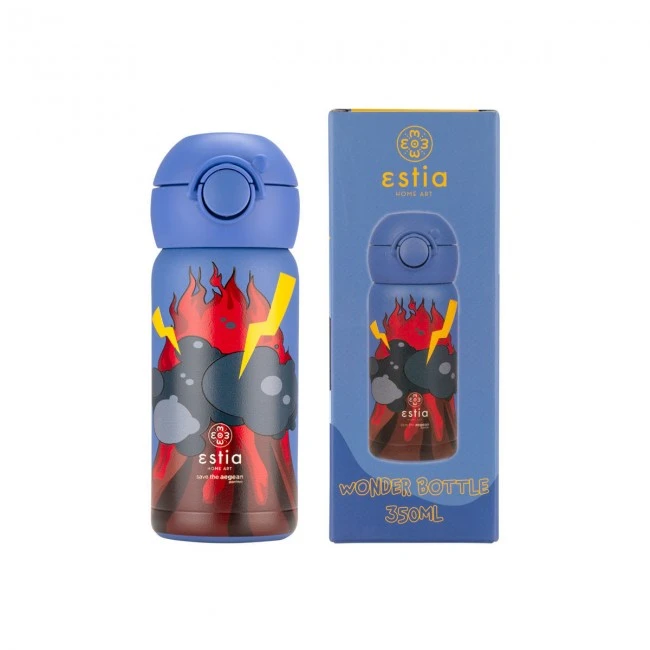 INSULATED KIDS BOTTLE  WONDER BOTTLE SAVE THE AEGEAN 350ml LAVA SPLASH