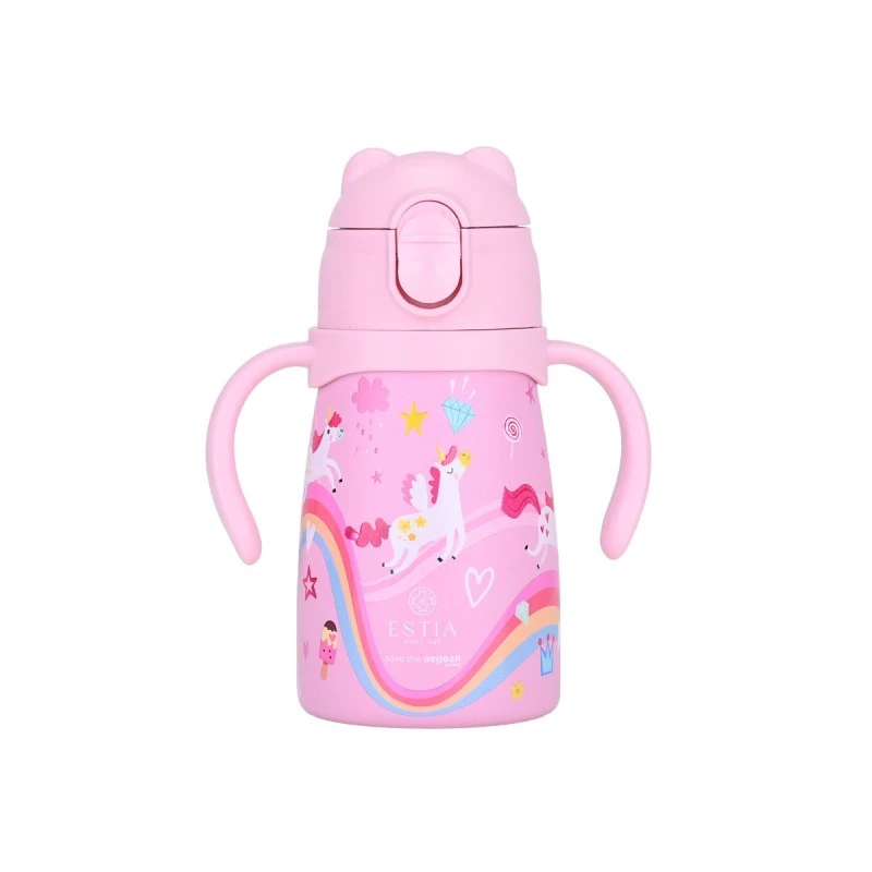 ESTIA ΘΕΡΜΟΣ ΠΑΙΔΙΚΟ BUBBLE BOTTLE SAVE THE AEGEAN 300ml RAINBOW DREAMS