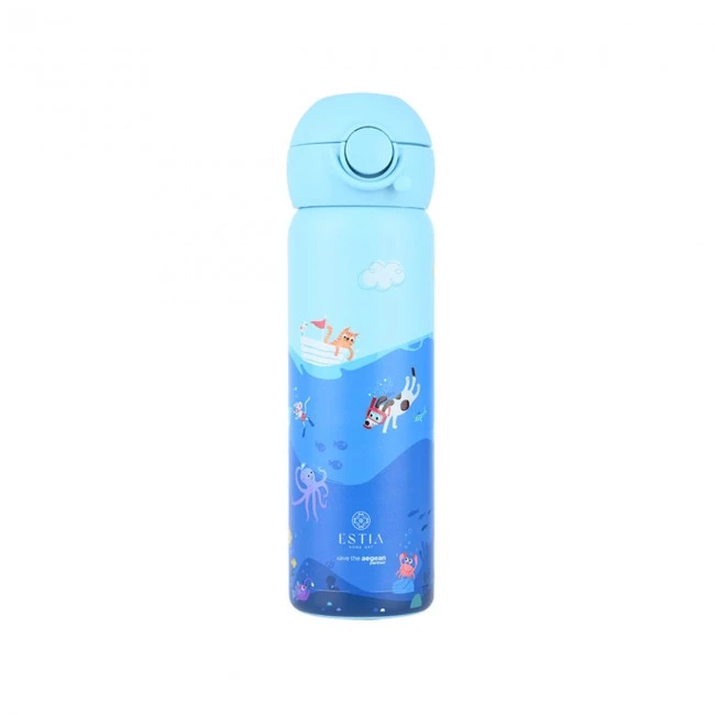 INSULATED KIDS BOTTLE WONDER BOTTLE SAVE THE AEGEAN 500ml OCEAN PLAY