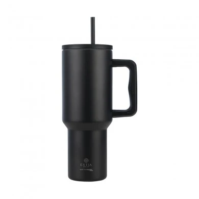 INSULATED STRAW TUMBLER XL SAVE THE AEGEAN 1200ml MIDNIGHT BLACK