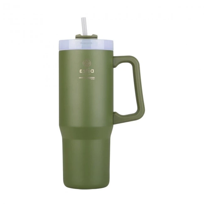 INSULATED STRAW TUMBLER XL SAVE THE AEGEAN 900ml FOREST SPIRIT