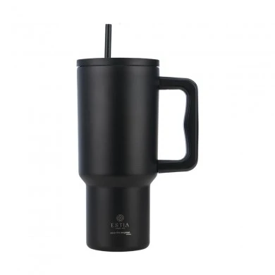 INSULATED STRAW TUMBLER XL SAVE THE AEGEAN 900ml MIDNIGHT BLACK