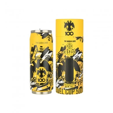 INSULATED TRAVEL CUP AEK BC EDITION THE QUEEN IS HERE 500ml