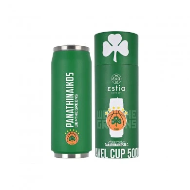 INSULATED BOTTLE TRAVEL CUP PANATHINAIKOS BASKETBALL EDITION 500ml