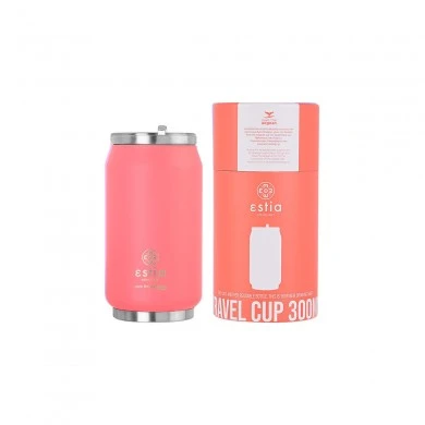 INSULATED TRAVEL CUP SAVE THE AEGEAN  300ml FUSION CORAL