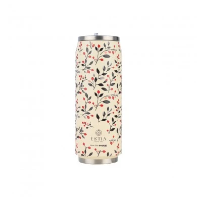 INSULATED BOTTLE TRAVEL CUP SAVE THE AEGEAN 500ml BLOOM BEIGE