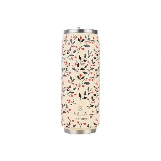 ESTIA ΘΕΡΜΟΣ TRAVEL CUP SAVE THE AEGEAN 500ml BLOOM BEIGE