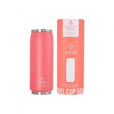 INSULATED TRAVEL CUP SAVE THE AEGEAN 500ml FUSION CORAL