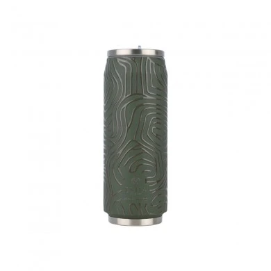 INSULATED BOTTLE TRAVEL CUP SAVE THE AEGEAN 500ml OLIVE FLOW