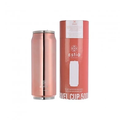 INSULATED TRAVEL CUP SAVE THE AEGEAN 500ml ROSE GOLD