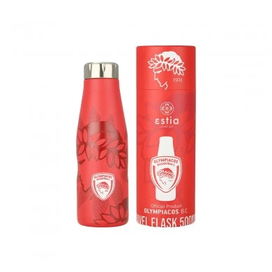 INSULATED BOTTLE TRAVEL FLASK OLYMPIACOS BC EDITION 500ml
