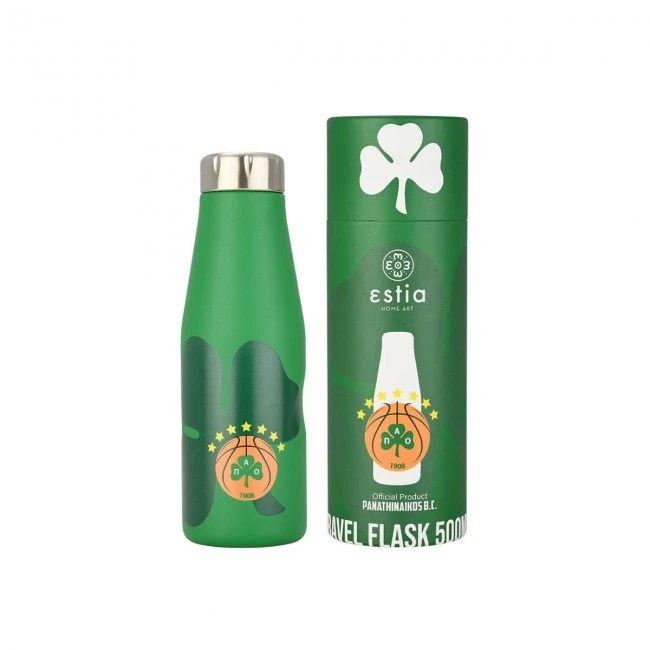 INSULATED BOTTLE TRAVEL FLASK PANATHINAIKOS BC EDITION 500ml