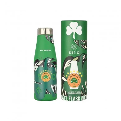 INSULATED BOTTLE TRAVEL FLASK PANATHINAIKOS BC EDITION WE THE GREENS 500ml