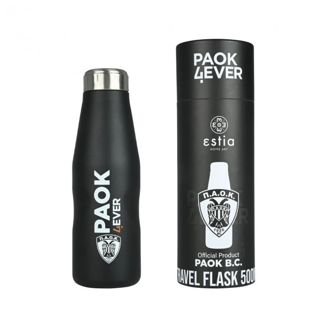 INSULATED BOTTLE TRAVEL FLASK PAOK BASKETBALL EDITION 500ml