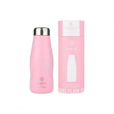 INSULATED BOTTLE TRAVEL FLASK SAVE THE AEGEAN 350ml BLOSSOM ROSE