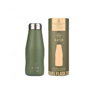 INSULATED BOTTLE TRAVEL FLASK SAVE THE AEGEAN 350ml FOREST SPIRIT