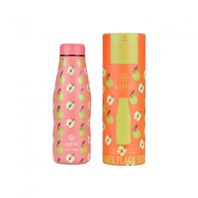 INSULATED BOTTLE TRAVEL FLASK SAVE THE AEGEAN 500ml APPLE ODYSSEY