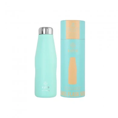 INSULATED BOTTLE TRAVEL FLASK SAVE THE AEGEAN 500ml BERMUDA GREEN