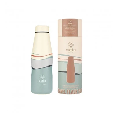 INSULATED BOTTLE TRAVEL FLASK SAVE THE AEGEAN 500ml ECOZEN HORIZON