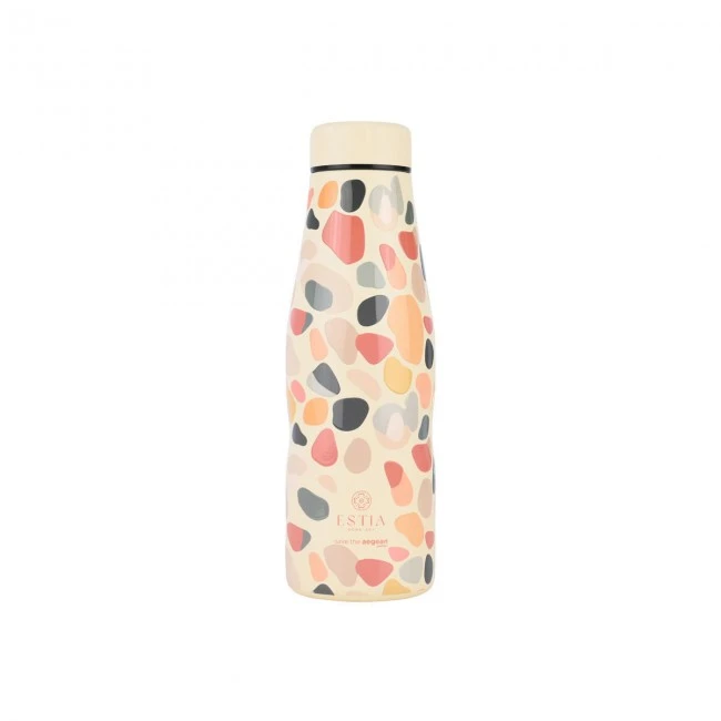 INSULATED BOTTLE TRAVEL FLASK SAVE THE AEGEAN 500ml HUE PEBBLES