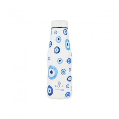 INSULATED BOTTLE TRAVEL FLASK SAVE THE AEGEAN 500ml SPIRIT OF LUCK