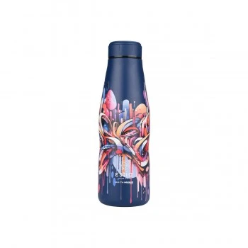 INSULATED BOTTLE TRAVEL FLASK SAVE THE AEGEAN 500ml VIBRANT VORTEX