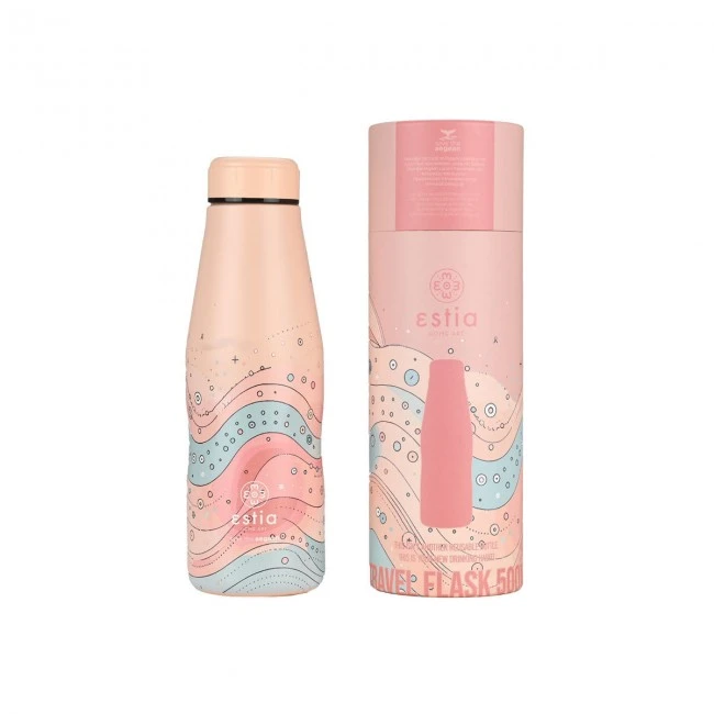 INSULATED BOTTLE TRAVEL FLASK SAVE THE AEGEAN 500ml WHIMSY WONDERS