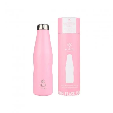 INSULATED BOTTLE TRAVEL FLASK SAVE THE AEGEAN 750ml BLOSSOM ROSE