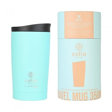 INSULATED TRAVEL MUG SAVE THE AEGEAN 350ml BERMUDA GREEN