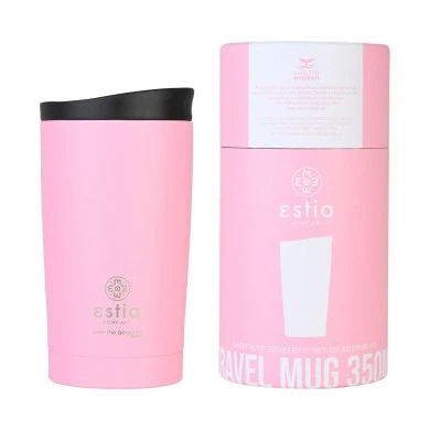 INSULATED TRAVEL MUG SAVE THE AEGEAN 350ml BLOSSOM ROSE