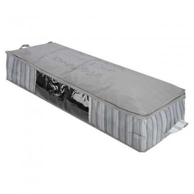 STORAGE CASE NON WOVEN 100x50x20cm WITH WINDOW IVORY