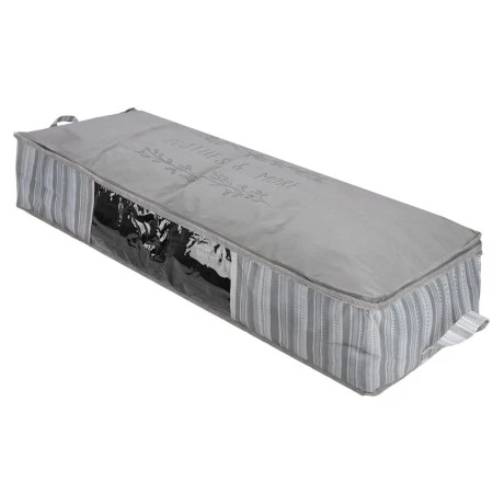 STORAGE CASE NON WOVEN 100x50x20cm WITH WINDOW IVORY