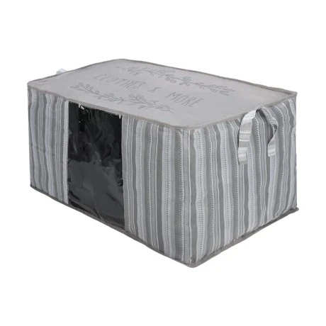 ΘΗΚΗ ΑΠΟΘΗΚΕΥΣΗΣ NON WOVEN ΥΦΑΣΜΑΤΙΝΗ 50x40x30cm ΜΕ ΠΑΡΑΘΥΡΟ IVORY