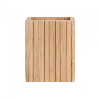 TOOTHBRUSH HOLDER BAMBOO ESSENTIALS  8.3x6.5x10.3cm RECTANGULAR
