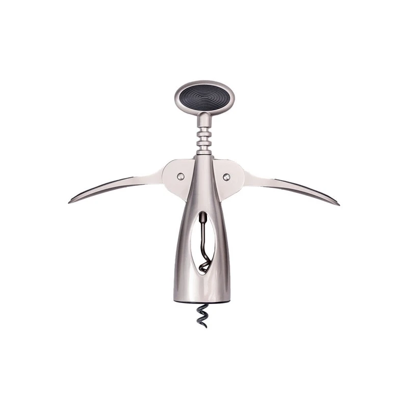 WINE OPENER NICKEL ZINC ALLOY WITH NON-SLIP HANDLE