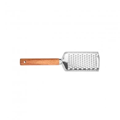 HAND GRATER ALLURE STAINLESS STEEL WITH WOODEN HANDLE
