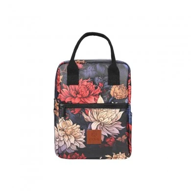 LUNCH BAG SAVE THE AEGEAN INSULATED 7lt MIDNIGHT BLOSSOM