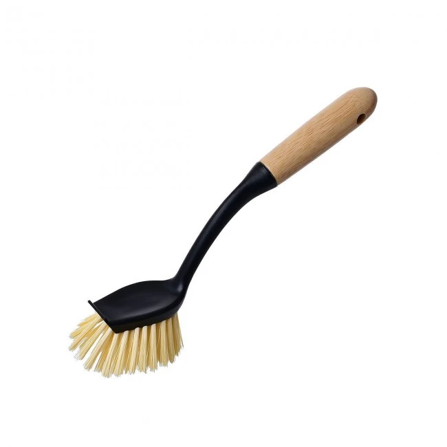 DISH HAND BRUSH BAMBOO ESSENTIALS BLACK