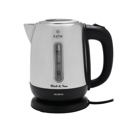 KETTLE BLACK &amp; INOX STAINLESS STEEL 1.2lt 1630w