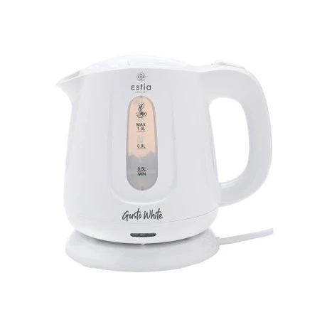 KETTLE GUSTO WHITE STAINLESS STEEL 1lt 1.100w