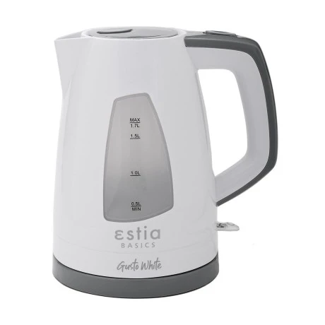 KETTLE GUSTO WHITE PLASTIC 2200w 1.7lt WHITE