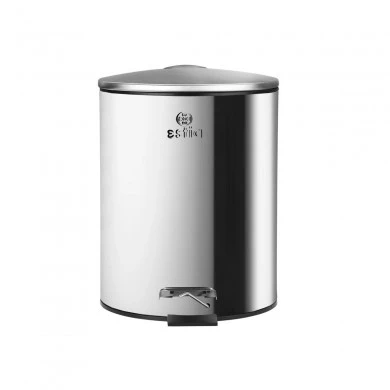 BATHROOM BIN CLASSIC STAINLESS STEEL SOFT CLOSE 5lt MATTE INOX