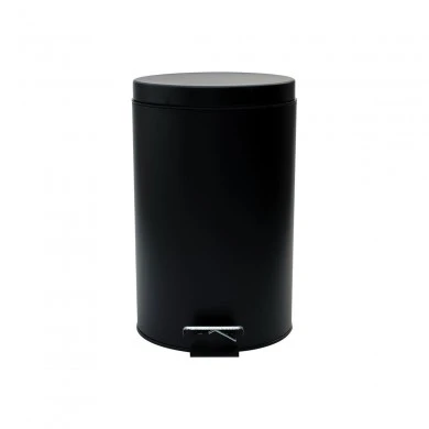BATHROOM BIN CLASSIC 12lt SOFT CLOSE MATTE BLACK