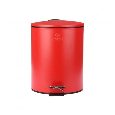 BATHROOM BIN CLASSIC SOFT CLOSE 5lt MATTE RED