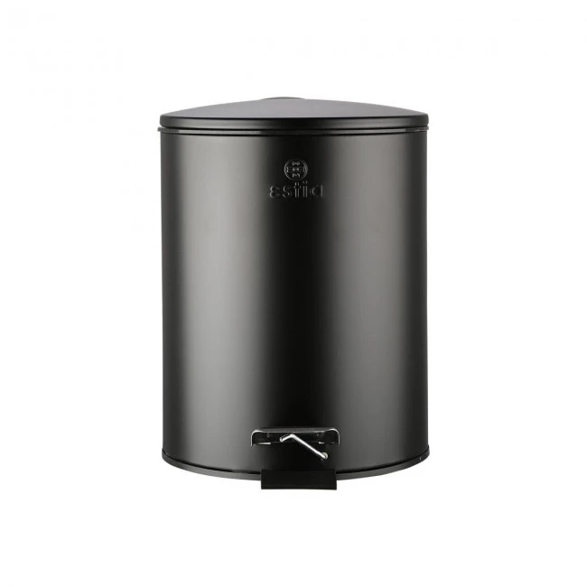 BATHROOM BIN CLASSIC SOFT CLOSE 5lt MATTE BLACK