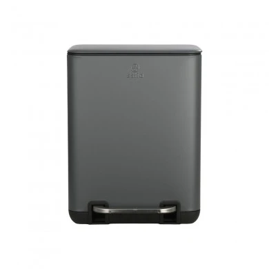 BATHROOM BIN CUBIC SOFT CLOSE 6lt GREY